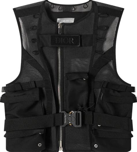 Dior Black Mesh Utility Vest .